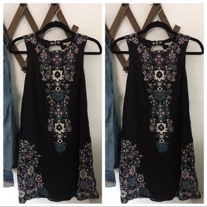 Ecote Black Motif dress (Urban Outfitters)